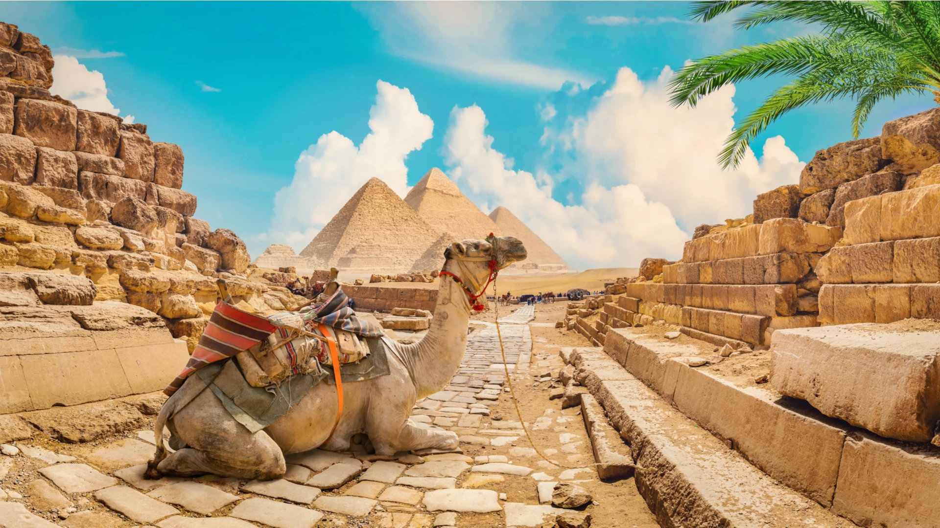 Ägypten Ausflüge mit den Pyramiden von Gizeh und Wüstenlandschaft